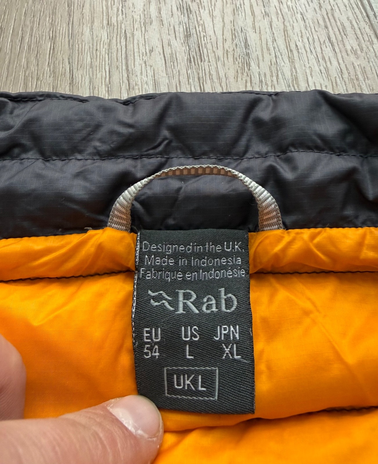 Rab Pertex Microlight Down Dark Gray Jacket Puffe… - image 8