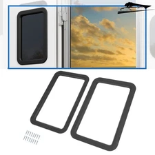 15.7" x 24.8" Entrance Door RV Window Frame Interior & Exterior For RV Trailer