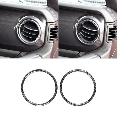 Carbon Fiber Dashboard Air Vent Outlet Cover For Jeep Wrangler JL Gladiator JT