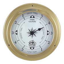 Tideuhr Nautik aus Messing 12 x 4,2 cm Sea-Club