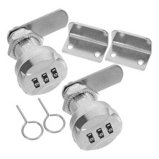2 Sets Drawer Locks Cabinet with Combination Mailbox Replacement