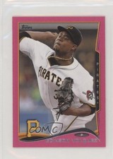 2014 Topps Mini Pink BCA 22/25 Edinson Volquez #652 1v1