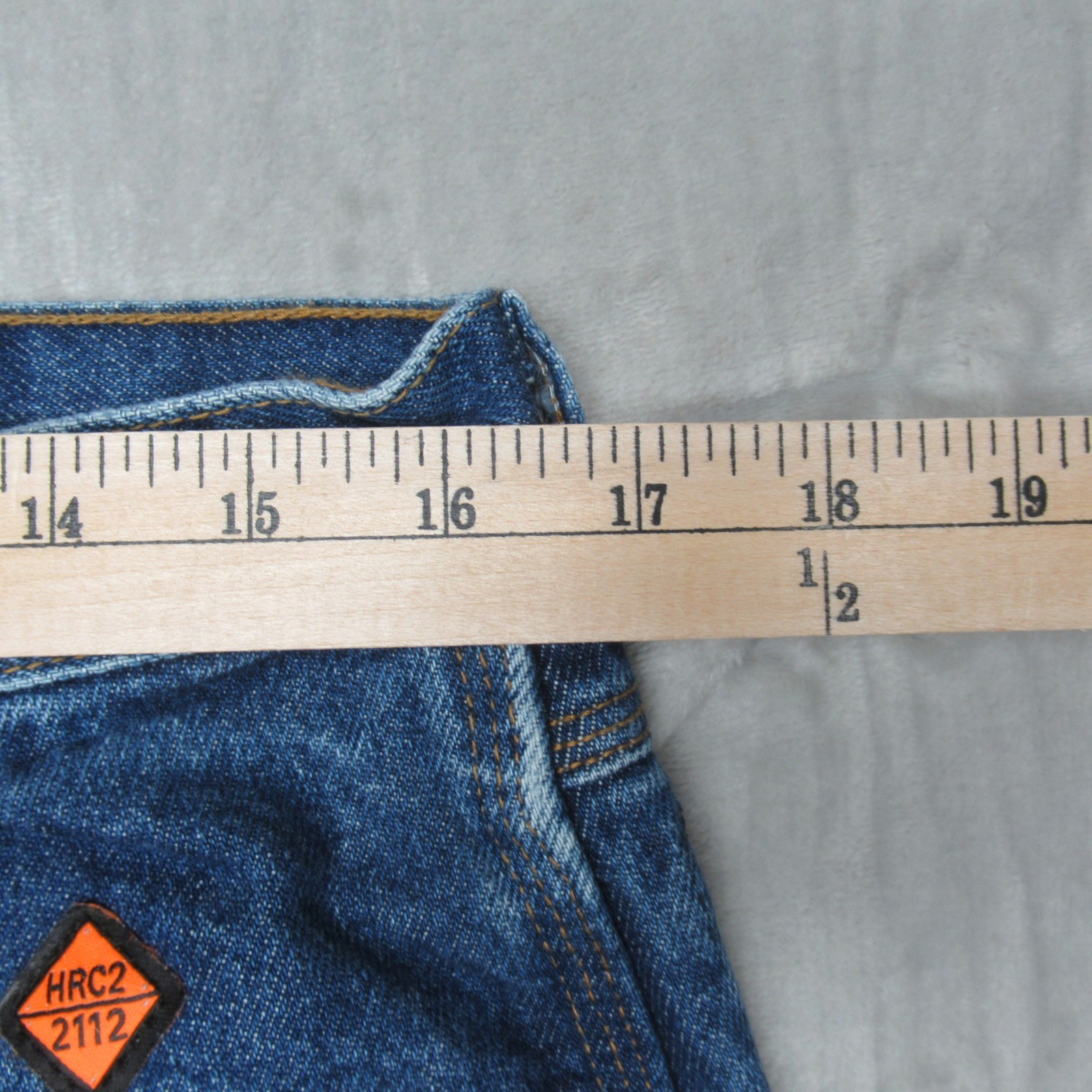 Wrangler FR Jeans Mens 33x31 Medium Wash Denim Riggs Flame Resistant Workwear thumbnail 11