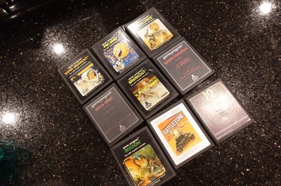 Vintage Atari 2600 Video Game Computer TV arcade Console system GAMES  A14 Lot 4