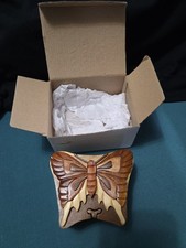 Handcrafted Wooden Butterfly Puzzle Box Solve...