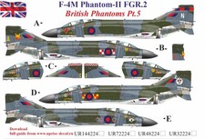 1:32 Decal F-4M Phantom-II FGR.2, British Phantoms Pt.5 -  UpRise  UR32224
