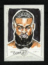 2019 Topps Museum Collection 1/1 Tyron Woodley Matt Stewart Auto 1s73