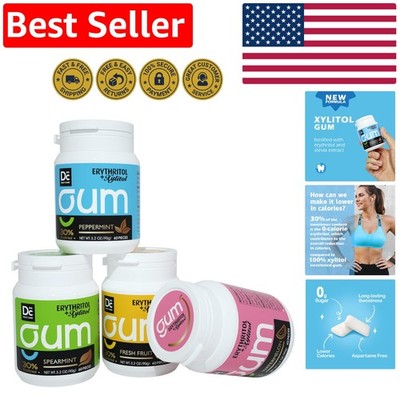 Delicious Assorted Flavors Xylitol Gum - Low-Calorie & Aspartame-Free Pack of 4