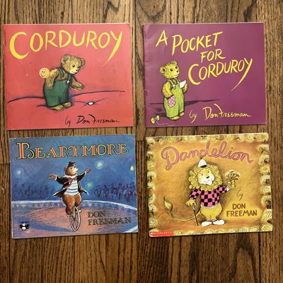 Lot of 4 Picture Books by Don Freeman Corduroy, Pocket, Dandelion, +