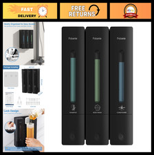 Wall Mounted Shampoo Conditioner Dispenser - 3 Chamber Soap Dispenser, No Dril
