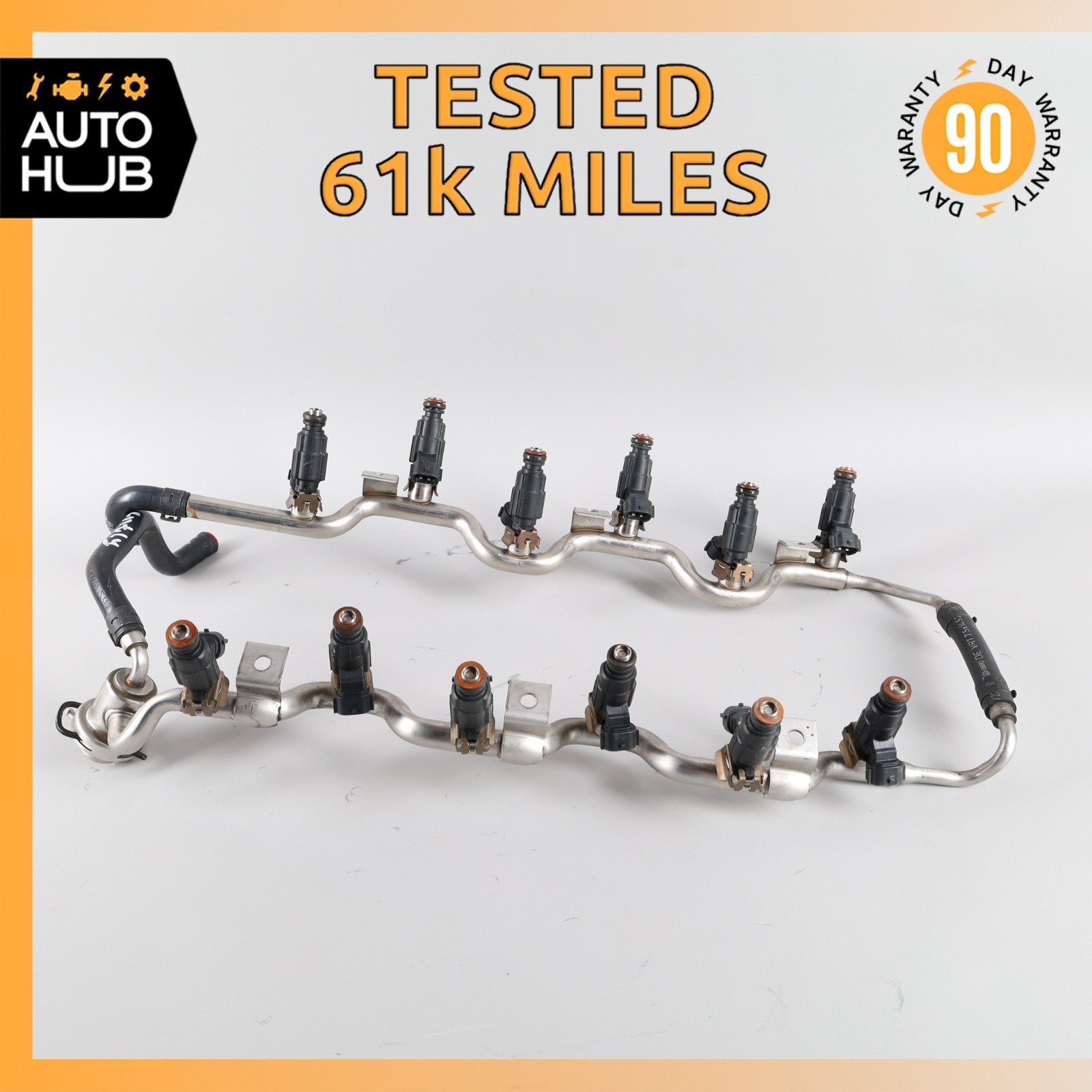 03-13 Bentley Continental GT Flying Spur GTC 6.0L W12 Fuel Injector Rail OEM 61k