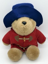 Vintage Eden Paddington Bear in Red Coat Blue Hat 16 Plush Toy