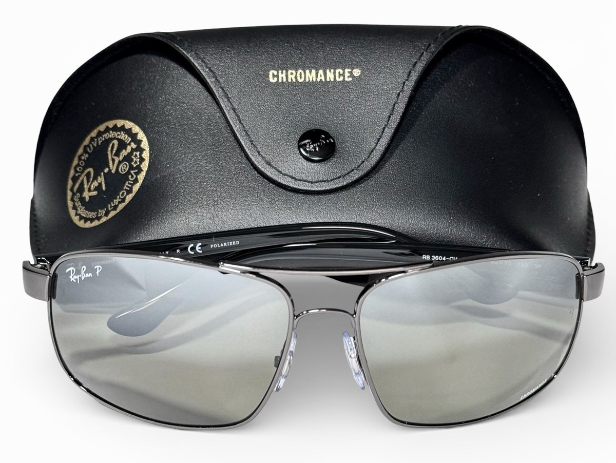 Ray Ban RB3604 004/5J Chromance Polarized Gray Silver Mirror
