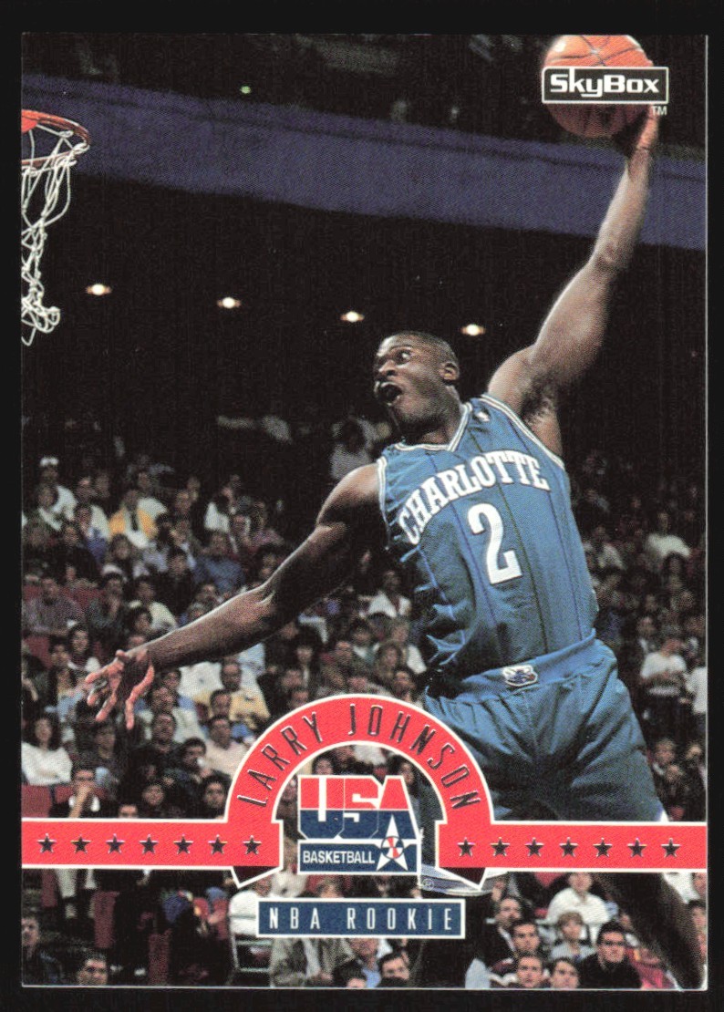 1994-95 SkyBox NBA Rookie Larry Johnson #8 USA Basketball