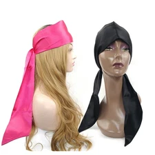 Stretchy Headbands for Women Satin Fabric Hair Headscarf Front Wig Wrap