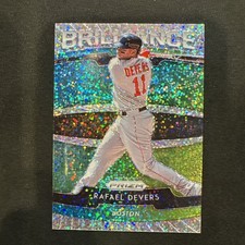 2020 Panini Prizm Baseball Rafael Devers Brilliance B-8 White Sparkle SSP