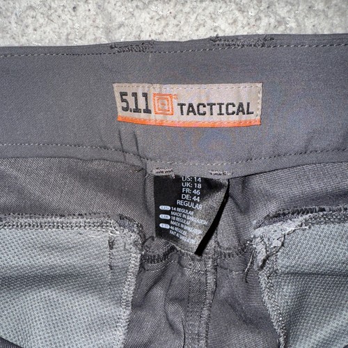 511 Tactical EMS Pants Womens Size 14 Long 34x33 charcoalgrey Ripstop Cargo Work - Picture 3 of 10