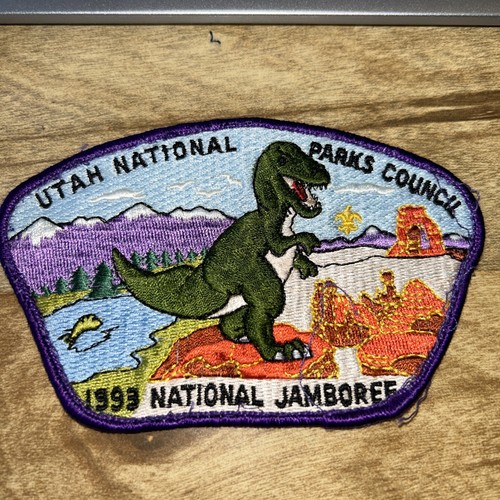 1993 JSP Utah National Parks  Council Purple Border Dinosaur