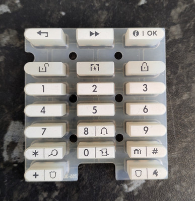 Visonic Power Master Express Bedienfeld Tastatur Tasten Membran