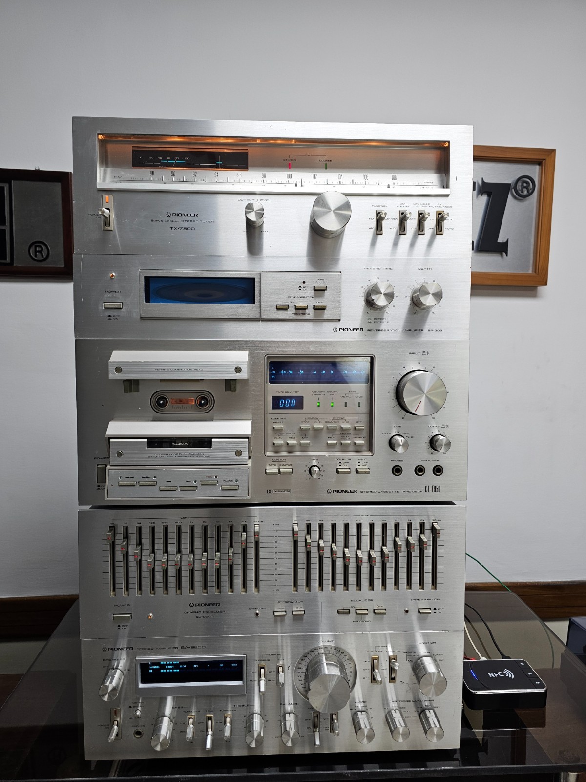 Pioneer SA-9800 Amplifier Serviced, CTF-950, Equalizer SG-98