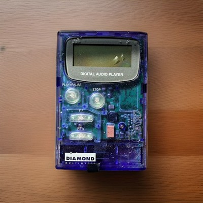 Diamond Rio 500 Mp3 Player 64MB Purple  Translucent Y2K Vintage MP3 2000 Tested 