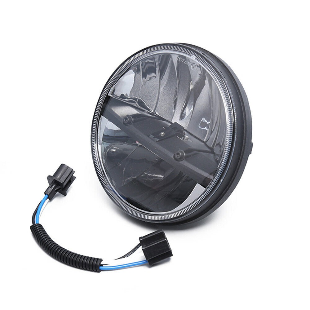 1pc 160W Black 7" Round LED Headlight for Jeep Wrangler 1997-2018 TJ LJ JK DOT thumbnail 13