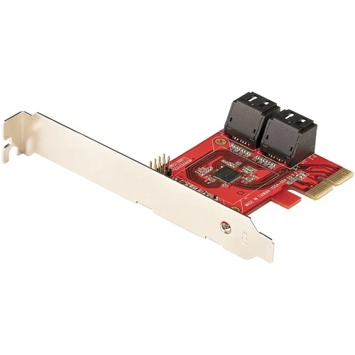 Startech SATA PCIe Card - 4 Port PCIe SATA Expansion Card - 6Gbps - Low Profile