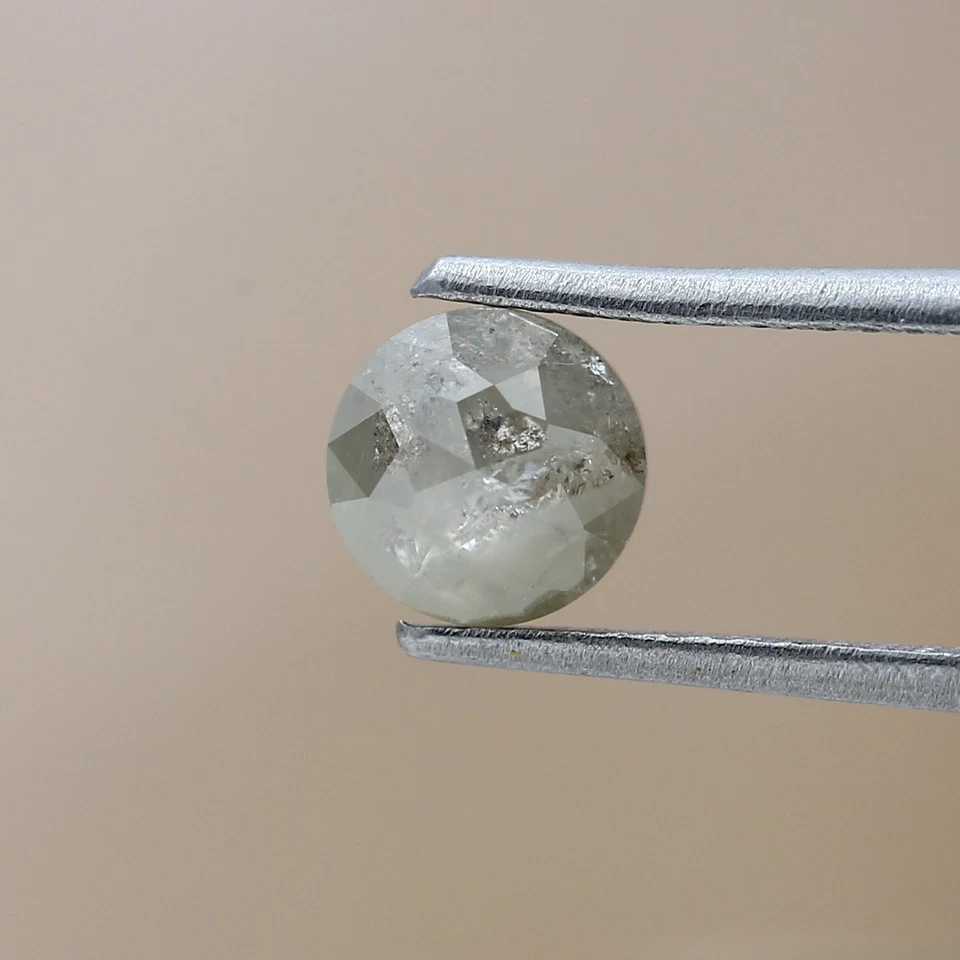 GRAY NATURAL DIAMOND ROUND DIAMOND FANCY DIAMOND UNTREATED DIAMOND 0.95TCW 5.7MM - Image 2 of 4