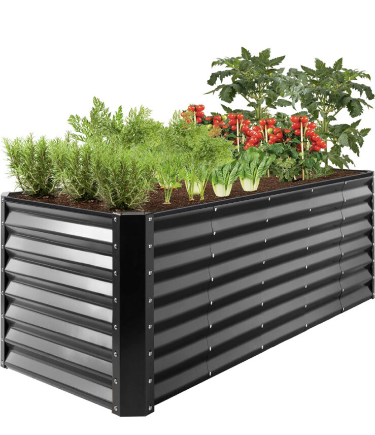 Best Choice Products 8x2x2ft Outdoor Metal Raised Garden Bed eBay