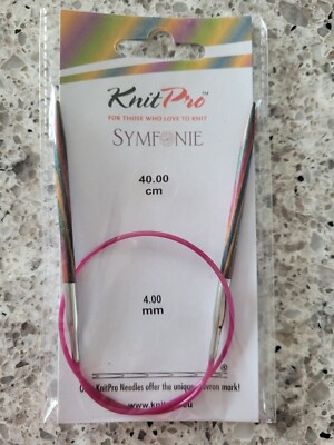 KnitPro Symfonie Fixed Circular Knitting Needles - 40 Cm Length, 2.75 Mm Size, Multi-Color Birchwood