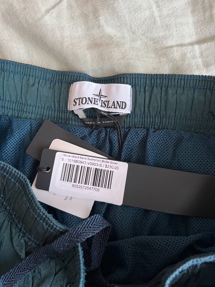 Stone Island Nylon Metal Swim Shorts - Size Small - Bottle Stone Island Nylon Metal Swim Shorts - Size Small - Bottle