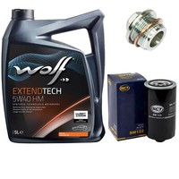 MotoröL Set 5W40 5 Liter + ÖLfilter + ÖLablassschraube FüR Vw Transporter Iv Bus