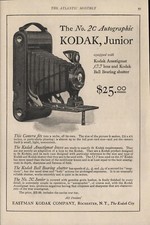 Camera - 1921 - Kodak Junior: No. 2c Autographic- Vintage Magazine Advertisement