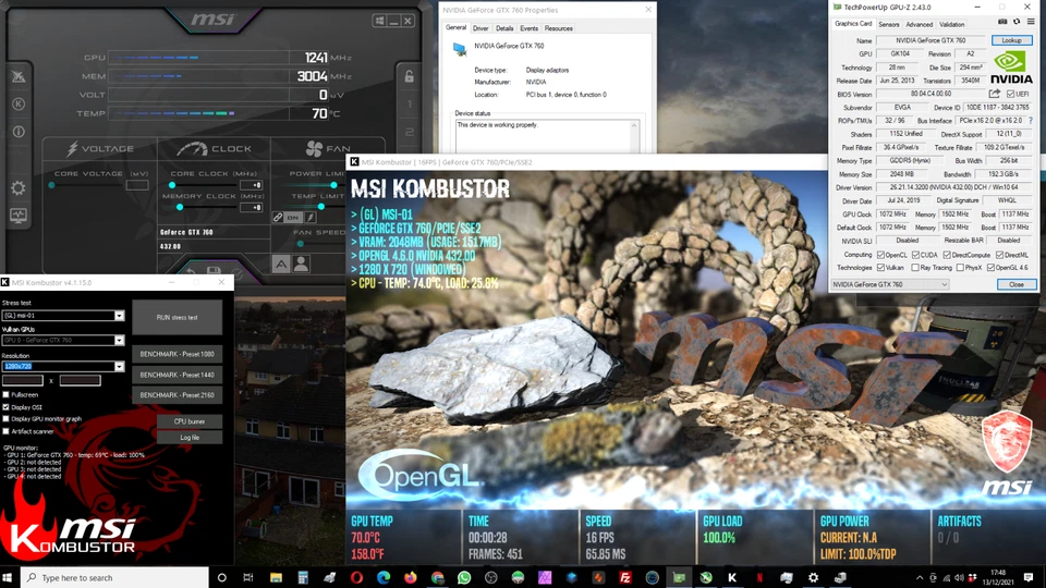 EVGA SC GeForce GTX 760 GPU 2GB Graphics Video Gaming Card, ACX Active Cooling - Image 2 of 4