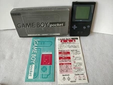 Excellent Nintendo Gameboy Pocket Black color console MGB-001 Boxed set-e0616-