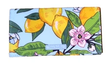 NWT Vera Bradley Checkbook Cover Case in Lemon Grove Floral Clutch Cotton