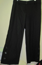 NEW Talbots BLACK CARRER Pants WOMAN SZ 10 WOOL BLEND MSRP-119.00