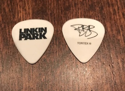 LINKIN PARK - BRAD DELSON Guitar Pick 2007 Tour Minutes to Midnight White