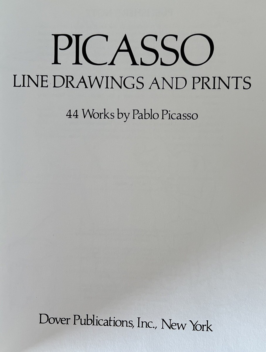 PICASSO LINE DRAWINGS AND PRINTS 1981ピカソ Dover Art Library Picasso Line Drawings and Prints 44
