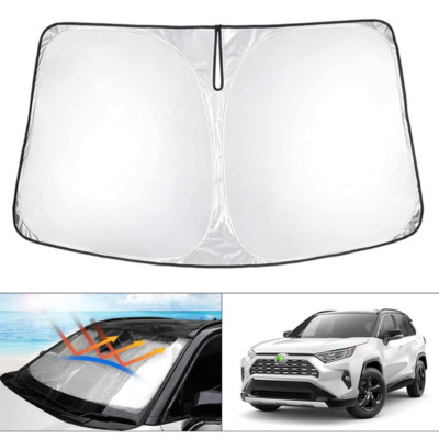 For 2019-2026 Toyota RAV4 Car Windshield Sun Shade UV Block Front Cover Visor