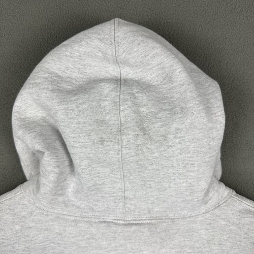 Supreme Tag Felpa con Cappuccio Uomo Grande Grigio Cenere Pullover Coulisse LEGGI - Foto 5 di 19