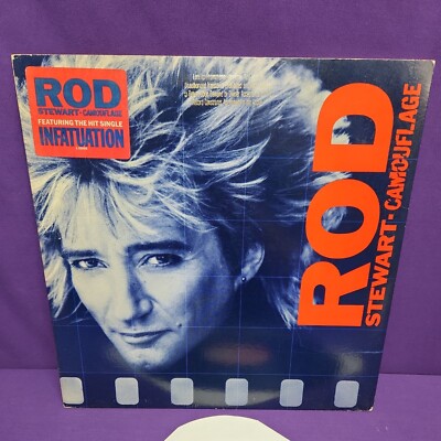 Rod Stewart “Camouflage”LP (1984) Warner Bros. Records ‎ 9 25095-1