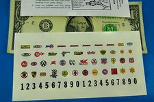 HO SLOT CAR Aurora AFX TJET Vibrator Stickers,STP GAS 's STICKER REPRODUCTION
