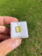 Certified Natural Yellow Sapphire 6.90 TCW Emerald cut