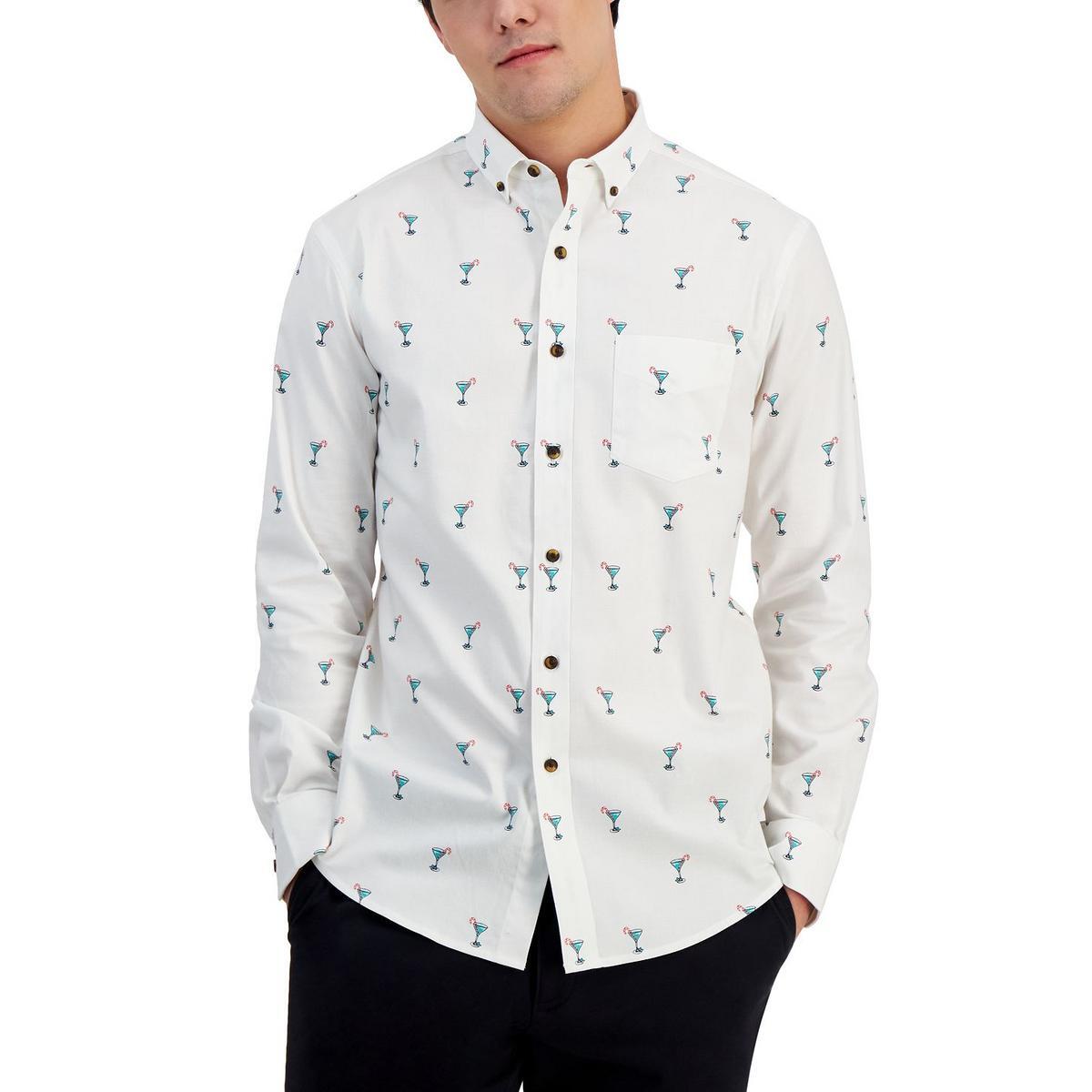 Клубный номер Мужская праздничная белая рубашка классического покроя на пуговицах S BHFO 6237