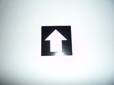 3M WHITE REFLECTIVE ARROW STICKER 2'' X 2'' 10 DECAL pack