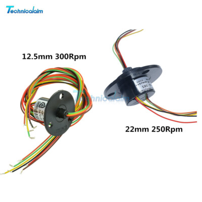 240V 300Rpm 12.5mm/250Rpm 22mm 6 Wires Circuits Capsule Slip Ring For Monitor M