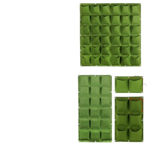 VIVOSUN 5-Pack Square Fabric Grow Pots - 3, 5, 7, 10 Gallon Sizes, Thick Nonwoven With Handles