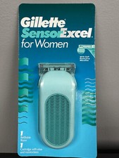 NEW Gillette Sensor Excel Razor for Women 1 Refillable Razor 1996 VTG SEALED NOS