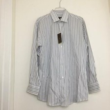 NEW BCBG // ATTITUDE Modern Fit Mens Stripes Shirt Size L16 1/2 32/33 NWT